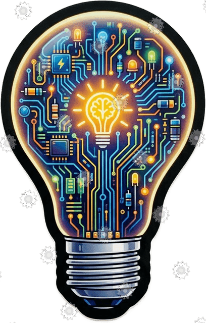 Lightbulb Idea With Circuits